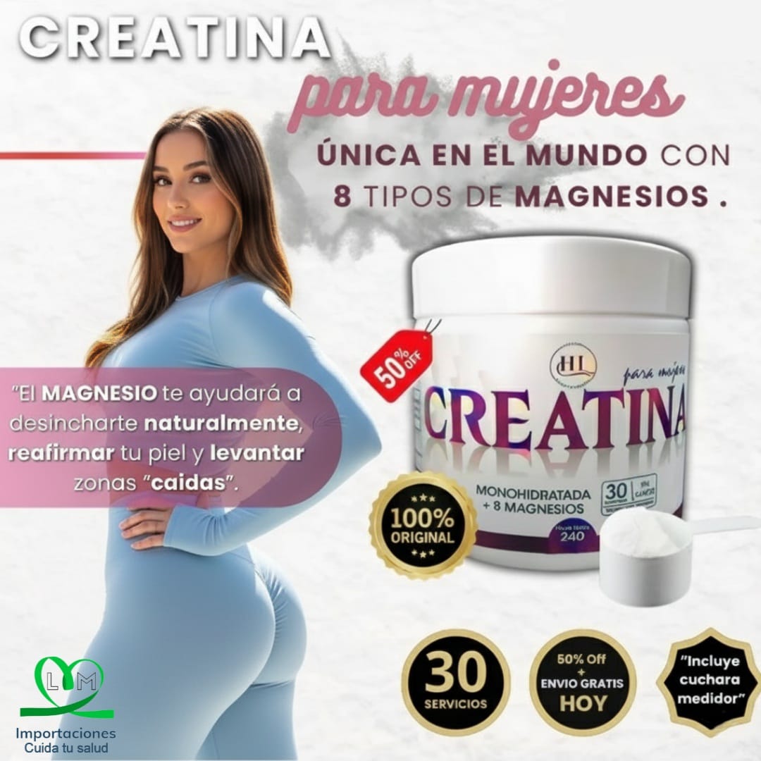 CREATINE para mujeres - Moldea tu figura